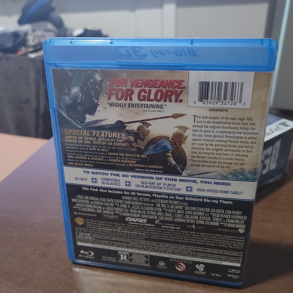 300 RISE OF AN EMPIRE 3D BLU-RAY - Picture 2 of 3
